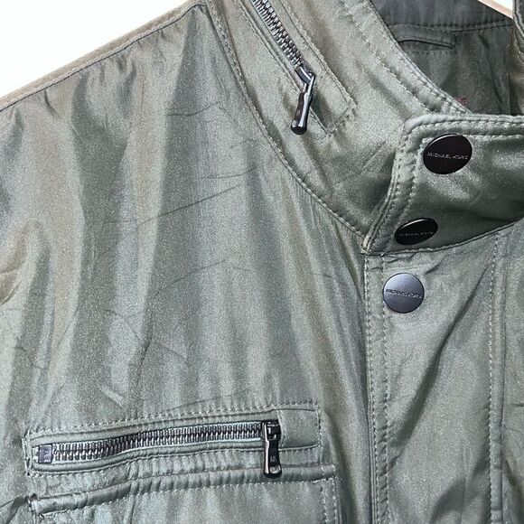 NWOT Michael Kors Mens Military Field Jacket Coat Green Size M - Picture 3 of 12